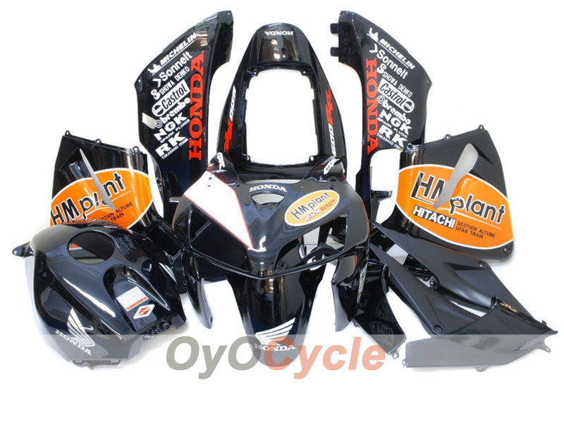 Verkleidungssatz für Einspritzermodelle 05-06 CBR600RR - Orange, Schwarz - Castrol, HM Plant #OYO87900252