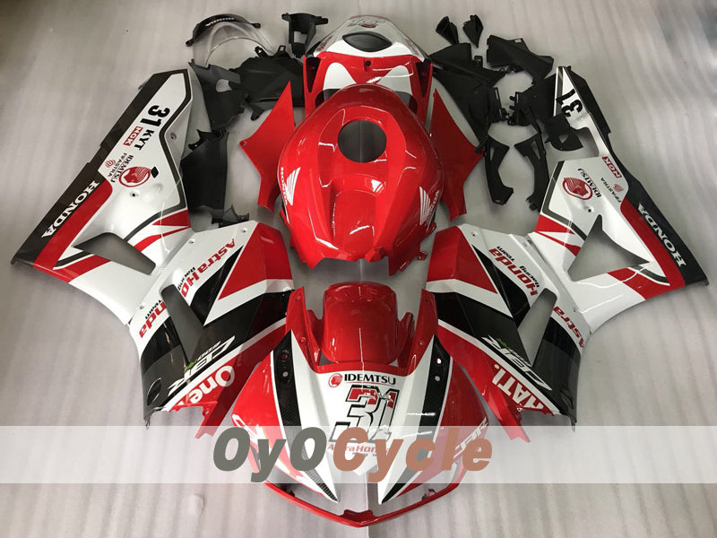 Einspritzverkleidungssatz für CBR600RR 13-20 - Rot, Weiß, Schwarz - Werksstil #OYO87914574