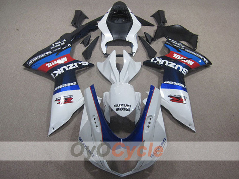 Einspritz-Verkleidungskit für GSX R750 11-26 - Weiß, Schwarz - Werksstil #OYO87901468 Hauptbild
