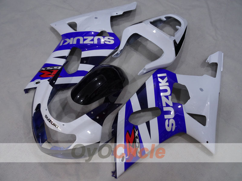 Einspritz-Verkleidungssatz für GSX R600, Baujahre 01-03 - Weiß, Schwarz - Werksstil #OYO87905120 Hauptbild