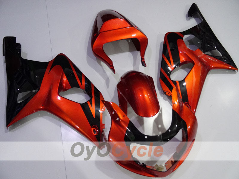 Spritzguss-Verkleidungssatz für 01-03 GSX R600 - Orange, Schwarz - Werksstil #OYO87901101