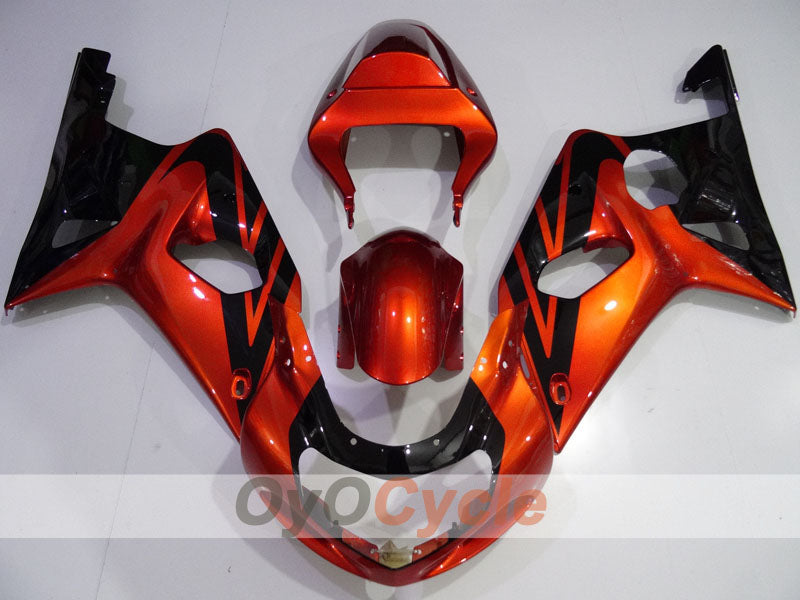 Einspritz-Verkleidungssatz für GSX R750 00-03 - Orange, Schwarz - Werksstil #OYO87901105 Zweitbild
