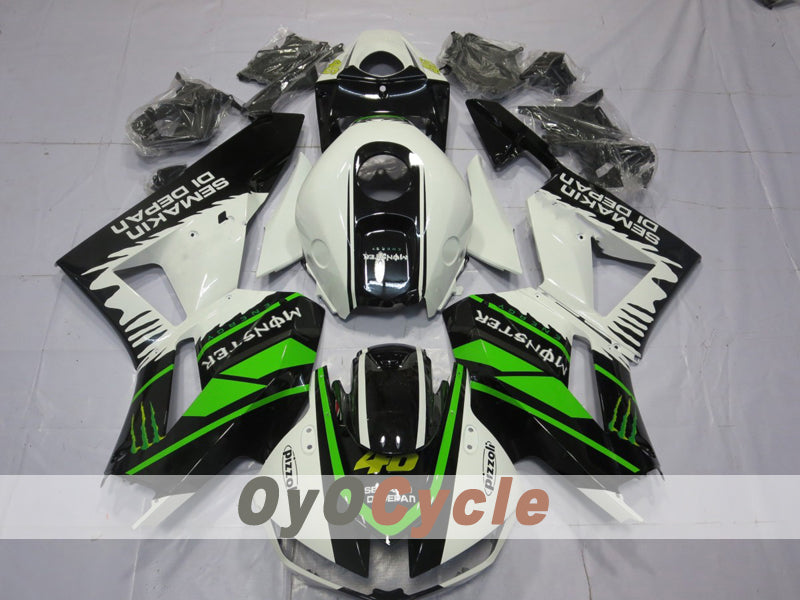 Einspritzverkleidungssatz für CBR600RR 13-20 - Grün, Weiß, Schwarz - Rossi #OYO87914568 Hauptbild