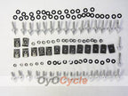 Verkleidungsschrauben für 02-03 Yamaha YZF-R1 - Silber #OYO87903374