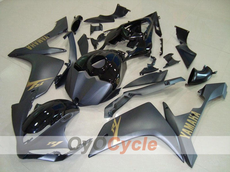 Spritzguss-Verkleidungssatz für YZF-R1, Baujahr 07-08 - Schwarz, Matt - Werksstil #OYO87900880 Hauptbild