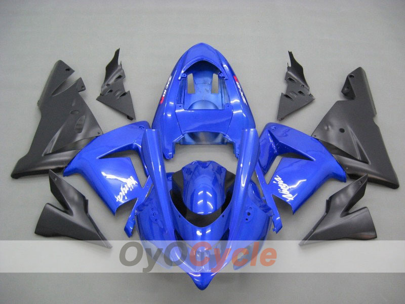 Verkleidungssatz für 04-05 NINJA ZX-10R - Blau, Schwarz - Werksdesign #OYO87901529