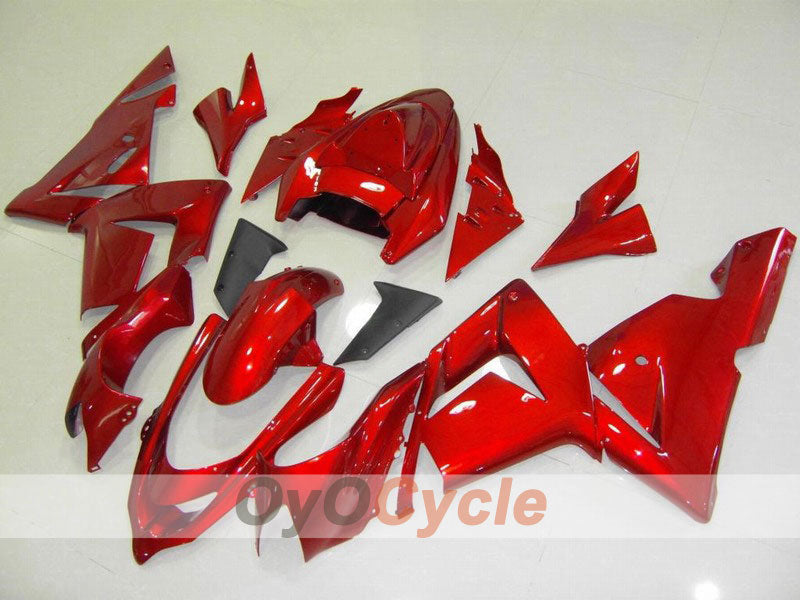 Verkleidungssatz für 04-05 NINJA ZX-10R - Rot, Schwarz - Werksdesign #OYO87901530 Hauptbild