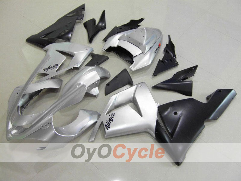 Verkleidungssatz für 04-05 NINJA ZX-10R - Schwarz, Silber - Werksdesign #OYO87901532 Hauptbild