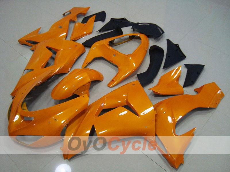 Einspritzverkleidungssatz für 06-07 NINJA ZX-10R - Orange, Schwarz - Werksstil #OYO87901591 Hauptbild