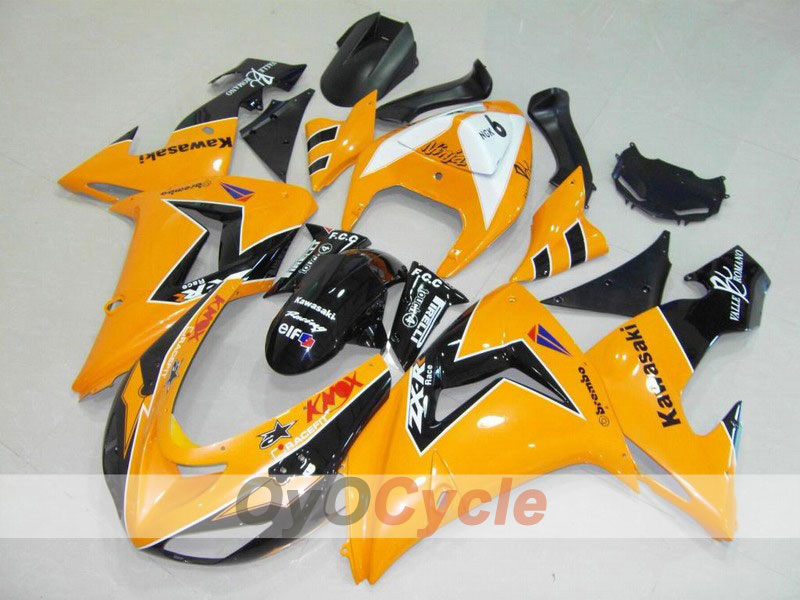 Einspritzverkleidungssatz für 06-07 NINJA ZX-10R - Orange, Schwarz - Werksstil #OYO87901593 Hauptbild
