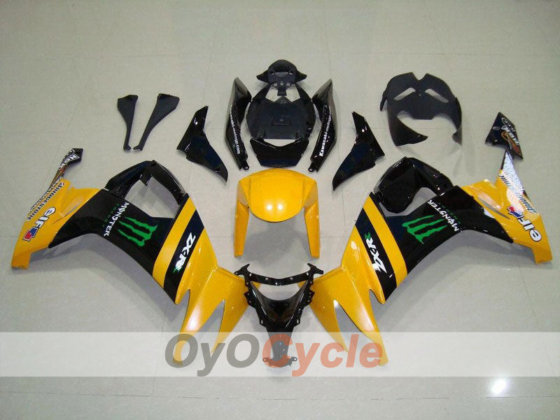 Einspritz-Verkleidungssatz für 08-10 NINJA ZX-10R - Gelb, Schwarz - Monster #OYO87901661 Hauptbild