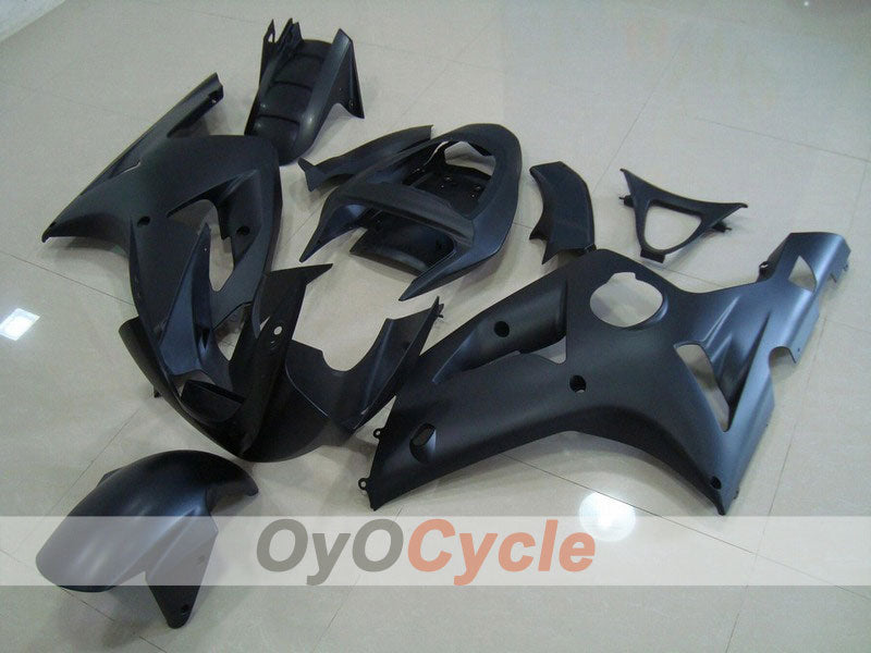 Spritzguss-Verkleidungssatz für NINJA ZX-6R 03-04 - Schwarz, Matt - Werksstil #OYO87901760 Hauptbild