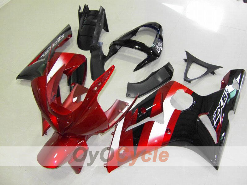 Verkleidungssatz im Spritzgussverfahren für NINJA ZX-6R 03-04 - Rot, Schwarz - Werksstil #OYO87901789 Hauptbild