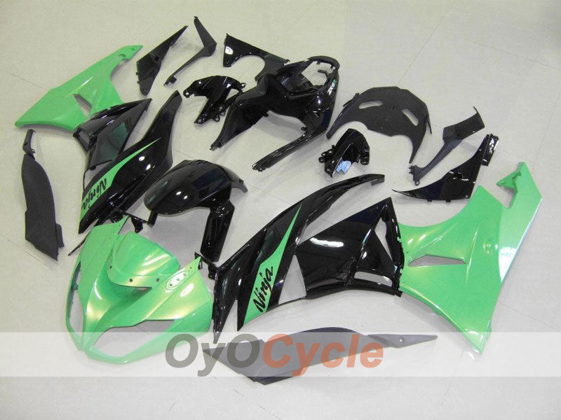 Spritzguss-Verkleidungssatz für 09-12 NINJA ZX-6R - Grün, Schwarz - Serienausführung #OYO87901985