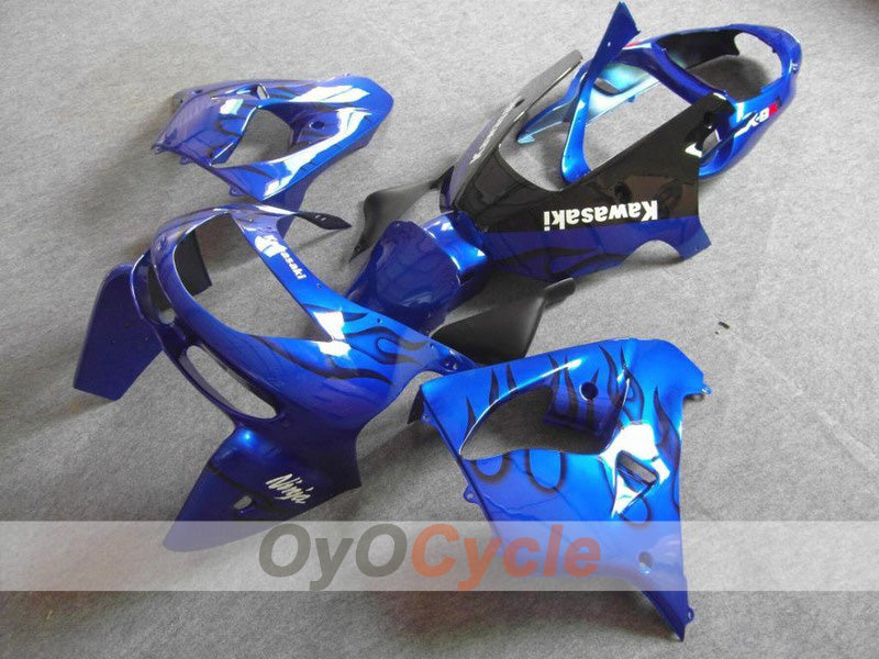 Verkleidungssatz für NINJA ZX-9R 98-99 - Blau, Schwarz - Flamme #OYO87903013 Hauptbild